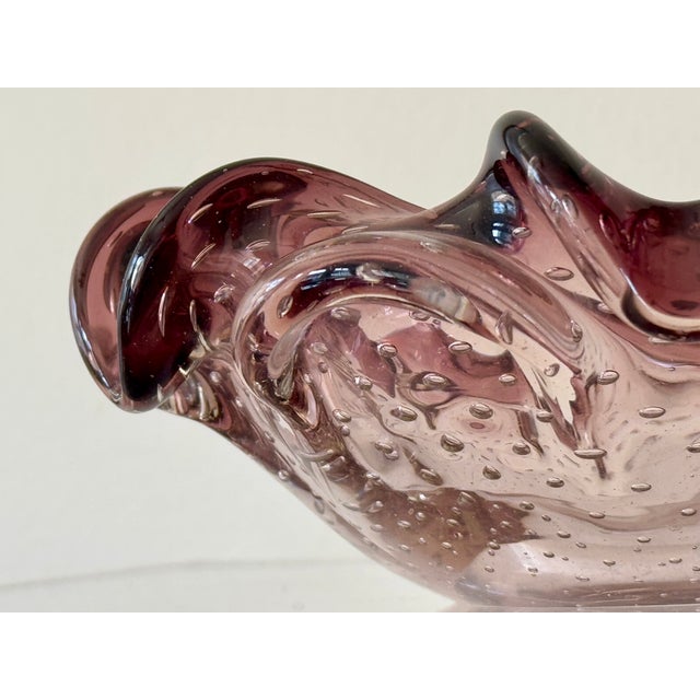 60’s Italian Bullicante Glass Dish For Sale - Image 10 of 12