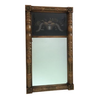 Hitchcock Federal Style Stenciled Wall Mirror For Sale
