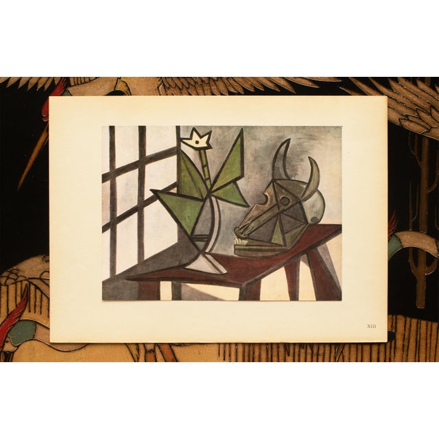 Pablo Picasso 1946 After Picasso, "Still Life With Skull of Ox" Second Edition Parisian Offset Lithograph For Sale - Image 4 of 8