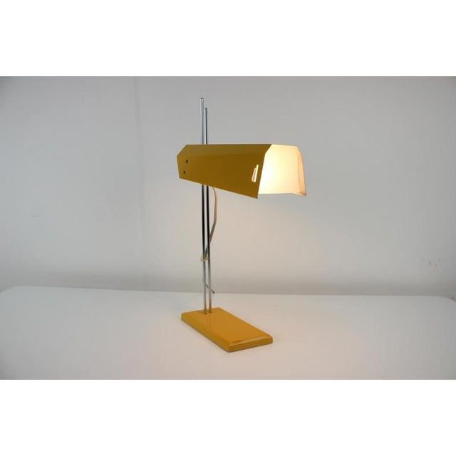 Gold Mid-Century Adjustable Table Lamp attributed to Lidokov, 1970s For Sale - Image 8 of 10