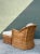 Vintage Braided Rattan Lounge Chair and Ottoman For Sale - Image 11 of 12