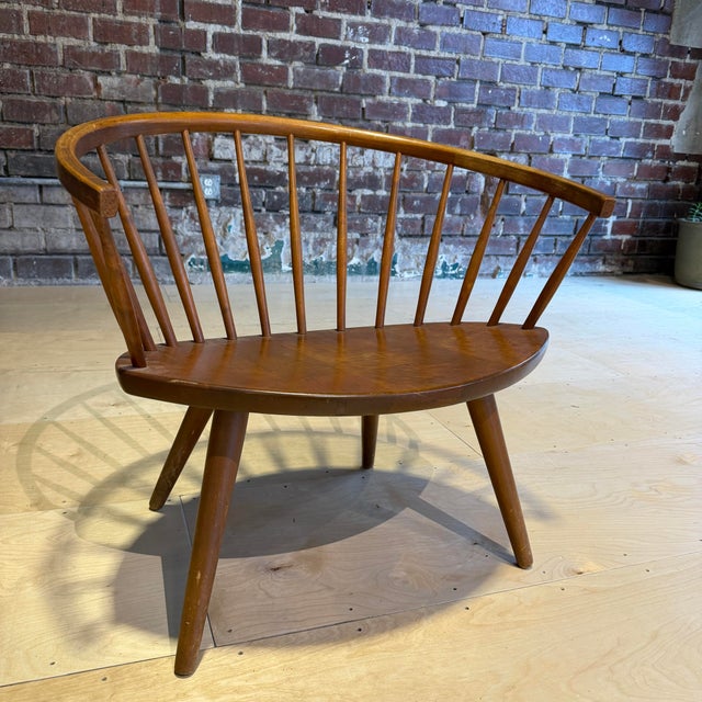 Yngve Ekström Arka Spindle Lounge Chair With New Cushion For Sale - Image 9 of 12