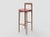 Not Yet Made - Made To Order Modern Linea 657 Grey Bar Chair in Red Leather and Wood by Collector Studio For Sale - Image 5 of 5