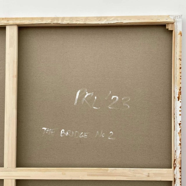 Contemporary Abstract Earth and Oil on Canvas Painting "The Bridge No2" by Paul Landauer For Sale - Image 9 of 10