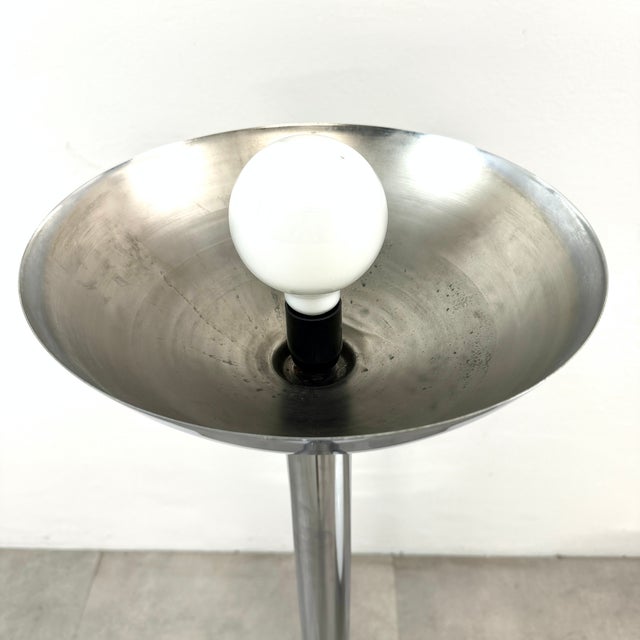 Metal Chrome Floor Lamp, Italy, 1970s For Sale - Image 7 of 9