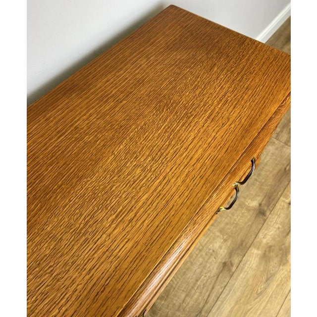 Vintage French Louis Style Oak Chest of 2 Drawers For Sale - Image 12 of 15