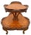 1920s Antique Two-Tier Etagere Jardiniere Parlor Table, French Art Nouveau, Inlays For Sale - Image 5 of 12