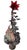 Rustic Vintage Copper Lotus & Lily Pad Cascading Fountain For Sale - Image 3 of 12
