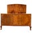 Art Deco Figured Walnut Double Bed, 1920s For Sale - Image 13 of 13