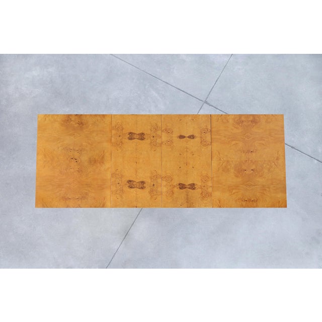 Vintage Burl Wood Dining Table by Milo Baughman for Thayer Coggin For Sale - Image 13 of 15