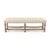 The Clair Bench from Zentique is a generously proportioned entryway or bedroom bench with a button-tufted natural linen...