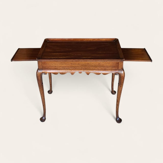 Traditional Kittinger Georgian Mahogany Butler's Side Table With Tray Top For Sale - Image 3 of 8