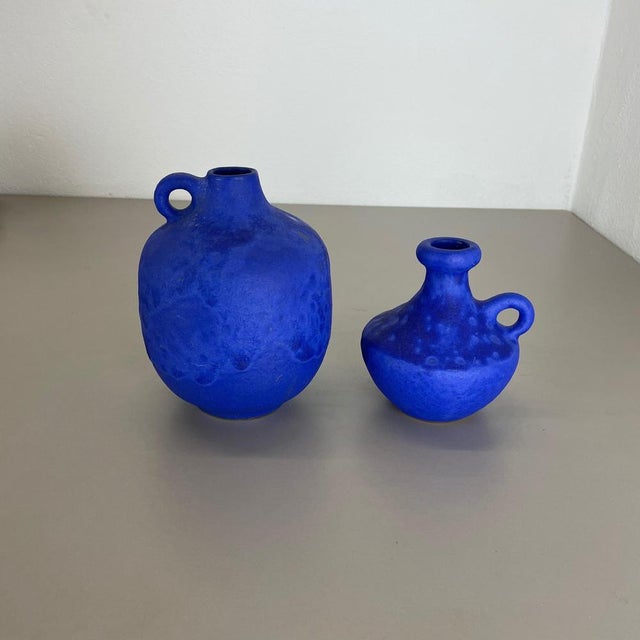 Ceramic Studio Pottery Vases by Hartwig Heyne Ceramics, Germany, 1970s, Set of 2 For Sale - Image 3 of 18
