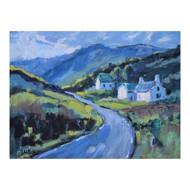 Modern Impressionist Landscape Oil Painting Highlands For Sale