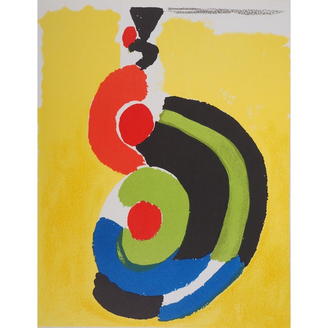 Sonia Delaunay, Spanish Dancer, 1972, Original Lithograph For Sale