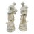 Pair of 19th C French Bisque Porcelain Peasant Figures“Paysan Aux Raisins” and “Paysanne Aux Raisins,” After Hippolyte François Moreau, Samson, Paris For Sale