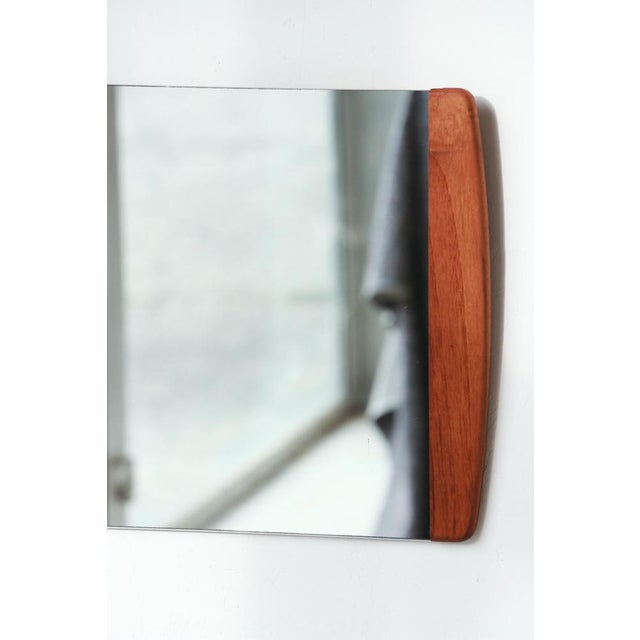 1960s Scandinavian Rectangular Mirror in Teak, 1960s For Sale - Image 5 of 9