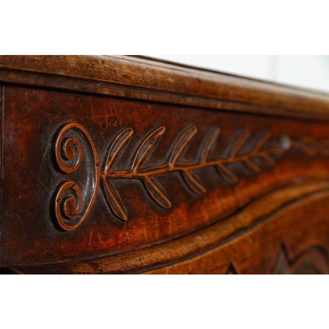 18th Century French Carved Walnut Marriage Buffet, 1720 For Sale - Image 6 of 14
