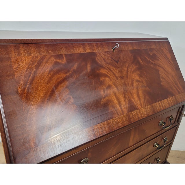Vintage Writing Desk Bureau, 1950s For Sale - Image 10 of 18