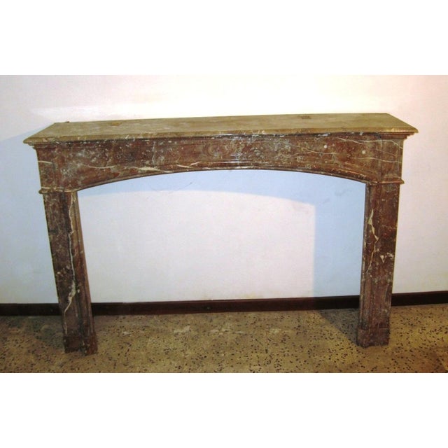 Fireplace in Belgian Breccia Marble For Sale - Image 13 of 13