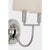 Silver Thomas O'Brien for Visual Comfort Signature Elkins Double Sconce in Polished Nickel with Linen Shades For Sale - Image 8 of 10