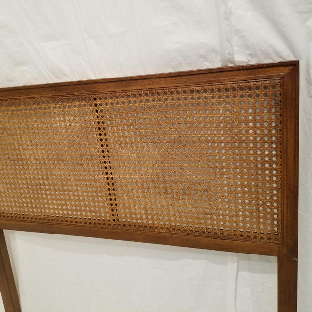 Vintage Walnut and Cane Twin Headboards a Pair Chairish