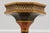 1980s Pair of Burl Wood Regency Empire Black & Gold Pedestal Stands For Sale - Image 5 of 16