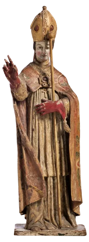 Holy Bishop Sculpture, 18th Century