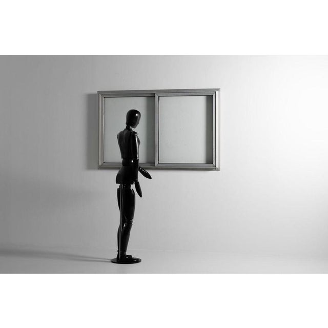 Rare sliding window façade element designed by Jean Prouvé and manufactured by C.I.M.T. (Compagnie Industrielle du...