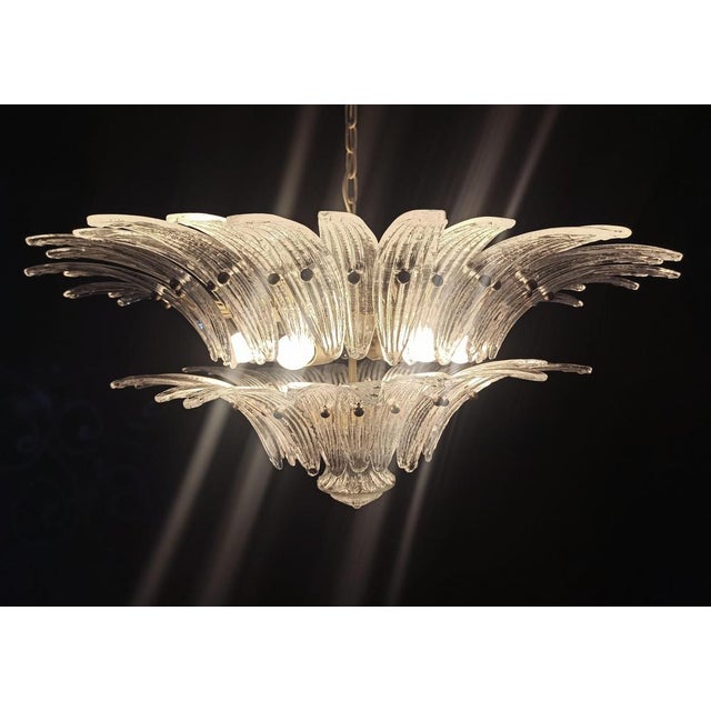 Italian Leaf Chandeliers, 1970s, Set of 2 For Sale - Image 12 of 18