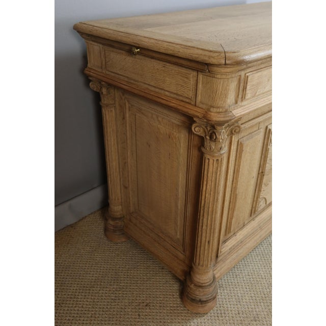 Vintage Oak Counter with Rack, 1940s For Sale - Image 4 of 15