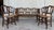 Brown 20th Century Walnut Victorian Bench in Wood and Rattan Seat For Sale - Image 8 of 9