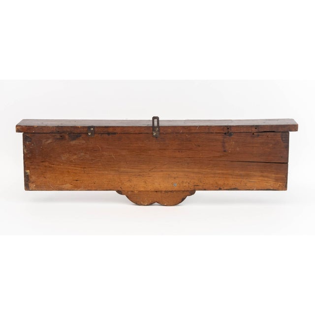 Arts and Crafts Oak Wall-Hanging Coat Rack For Sale In New York - Image 6 of 6