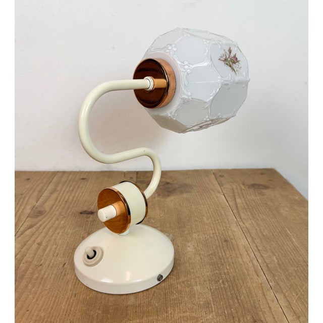 Vintage Wall Light with Milk Glass from Drukov, 1960s For Sale - Image 13 of 18