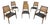 Mid-Century Modern Cane Back Walnut Dining Chairs - Set of 6 For Sale
