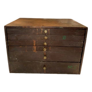 Large Antique Industrial Watchmaker’s Cabinet For Sale