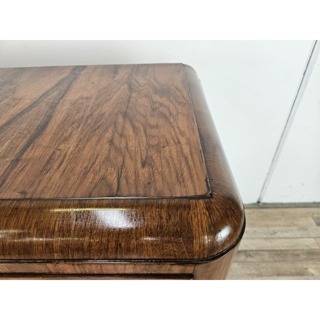 Vintage Art Deco Dresser in Walnut, 1940s For Sale - Image 9 of 18