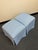 Blue Late 20th Century Skirted Upholstered Ottomans - A Pair For Sale - Image 8 of 9