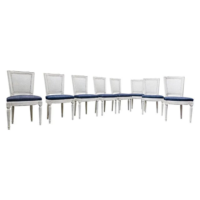 Louis XVI Style Chairs, Set of 8 For Sale - Image 17 of 17