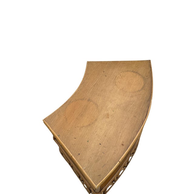 Exceptional Ficks Reed Mid Century Curved Rattan Sectional Sofa and Tables For Sale - Image 10 of 13