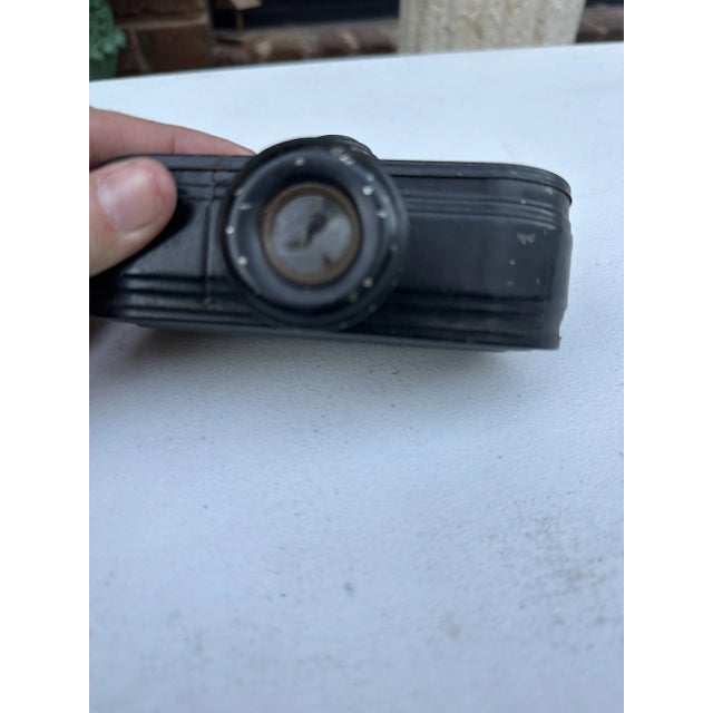 1970s Small Black Hand Held Vintage Camera For Sale - Image 5 of 8