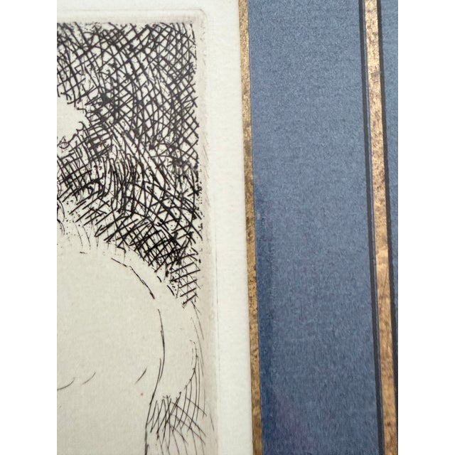 Printmaking Materials Marie Laurencin “Jeunes Filles Au Balcon,” 1928 Original French Etching, Framed For Sale - Image 7 of 10