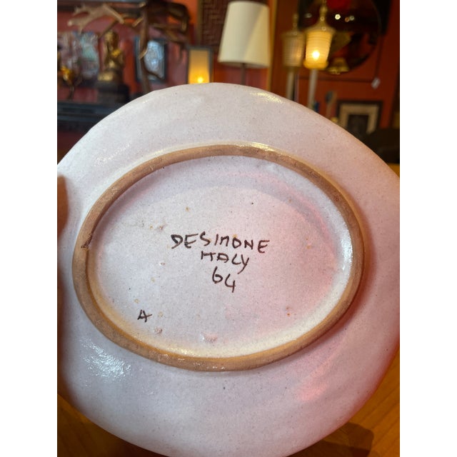 1960s Vintage Desimone Plate For Sale - Image 5 of 5