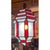 1990s Art Deco Style White Milk & Red Glass Chandelier, Pendant or Lantern, a Pair For Sale - Image 14 of 18