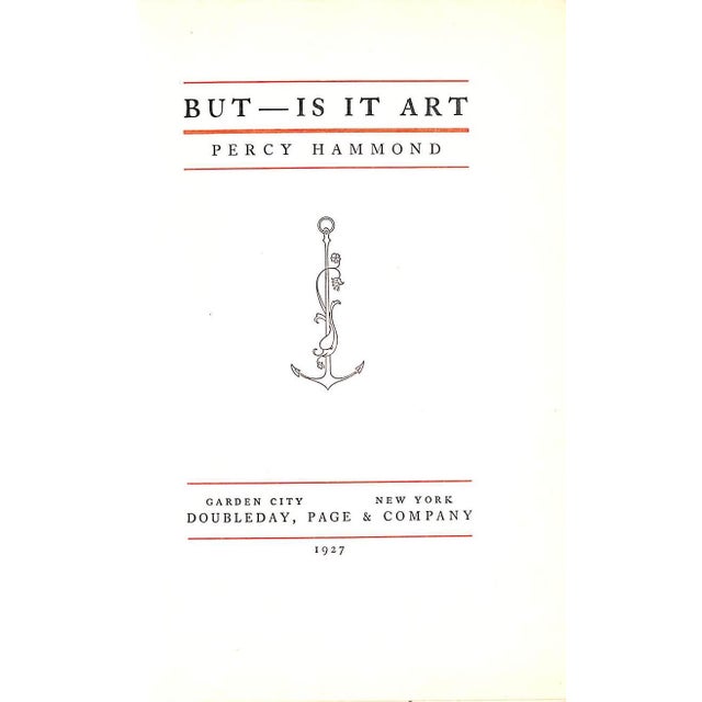 "But- Is It Art" 1927 Hammond, Percy For Sale In New York - Image 6 of 7