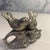 Traditional Vintage Pewter Lovebirds Salt and Pepper For Sale - Image 3 of 5