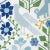 Traditional Sample - Schumacher Lupita Embroidery Fabric, Green & Blue For Sale - Image 3 of 5