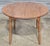 Wood Mid 20th Century Solid Maple & Tiger Maple Bench Made Round Dining Table Tavern Table For Sale - Image 7 of 9