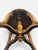 Late 19th Century Late 19th-Century French Giltwood Piano Stool in Blush Linen For Sale - Image 5 of 7