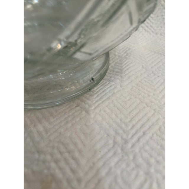 Mid 20th Century Colony Glass Footed “Diamond Block” Punch Bowl and 11 Cups - a Set of 12 Pieces For Sale - Image 9 of 9